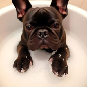 Soaking Paws in Epsom Salt for Allergies in French Bulldogs