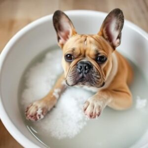 Soaking Paws in Epsom Salt for Allergies in French Bulldogs